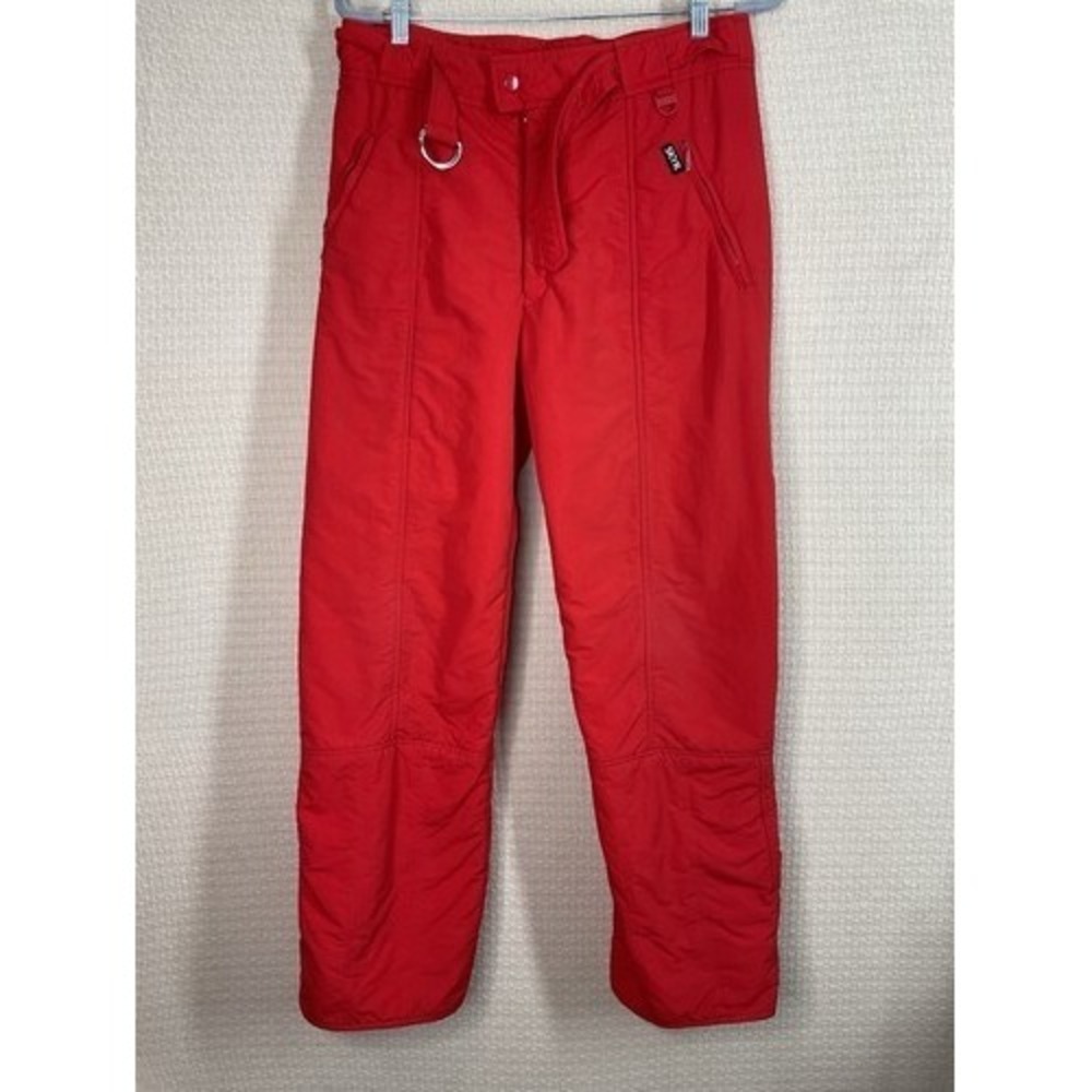 VTG‎ Skyr Pockets Zip Belted Winter Snow Ski Pants Men 36 Korea Nylon/Polyester